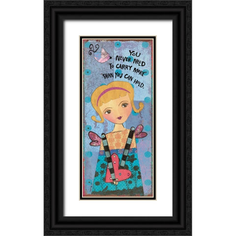 Guardian Angel I Black Ornate Wood Framed Art Print with Double Matting by Moulton, Jo