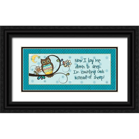 Counting Owls Black Ornate Wood Framed Art Print with Double Matting by Moulton, Jo