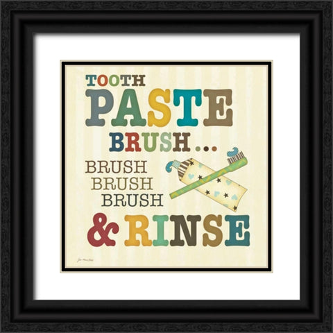 Tooth Paste Black Ornate Wood Framed Art Print with Double Matting by Moulton, Jo