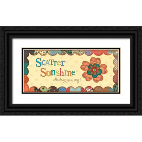 Sunshine All Along Black Ornate Wood Framed Art Print with Double Matting by Moulton, Jo