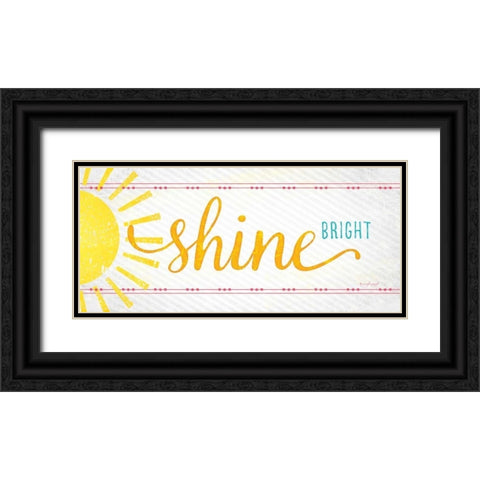 Shine Black Ornate Wood Framed Art Print with Double Matting by Pugh, Jennifer