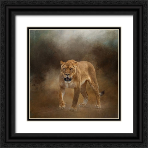 Roadblock Black Ornate Wood Framed Art Print with Double Matting by Parker, Kelley