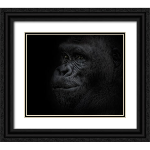 Great Ape Black Ornate Wood Framed Art Print with Double Matting by Parker, Kelley