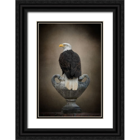 Stone Guardian Black Ornate Wood Framed Art Print with Double Matting by Parker, Kelley