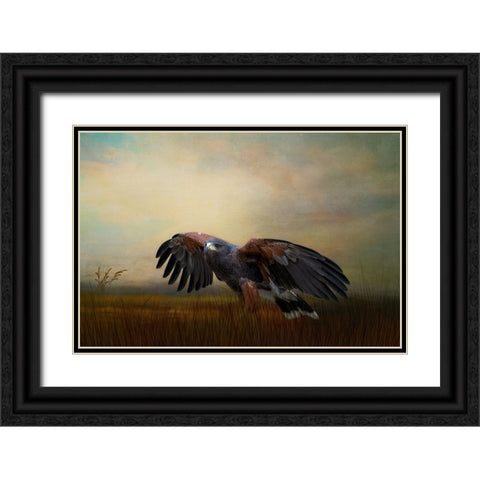 On the Hunt Black Ornate Wood Framed Art Print with Double Matting by Parker, Kelley