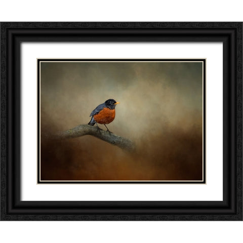 Little Charmer Black Ornate Wood Framed Art Print with Double Matting by Parker, Kelley