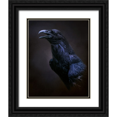 The Messenger Black Ornate Wood Framed Art Print with Double Matting by Parker, Kelley