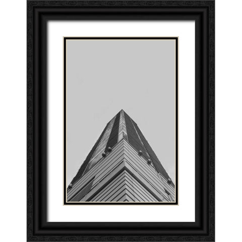 Look Tall IV Black Ornate Wood Framed Art Print with Double Matting by Lee, Judson