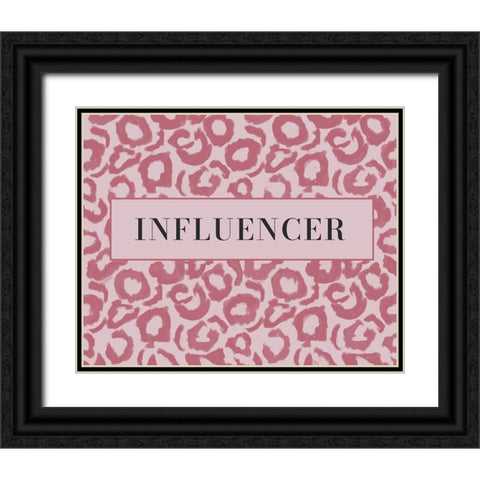 Influencer Black Ornate Wood Framed Art Print with Double Matting by Murdock, Ramona