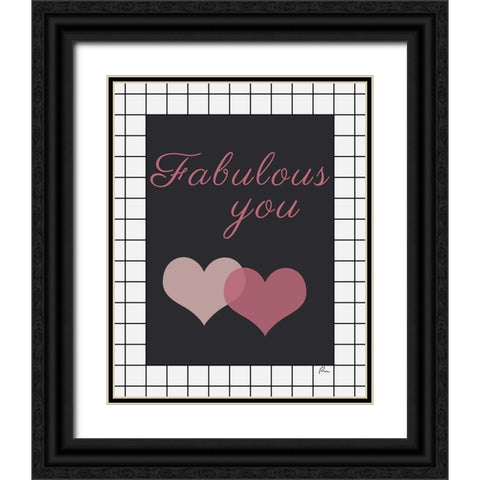 Fabulous You Black Ornate Wood Framed Art Print with Double Matting by Murdock, Ramona
