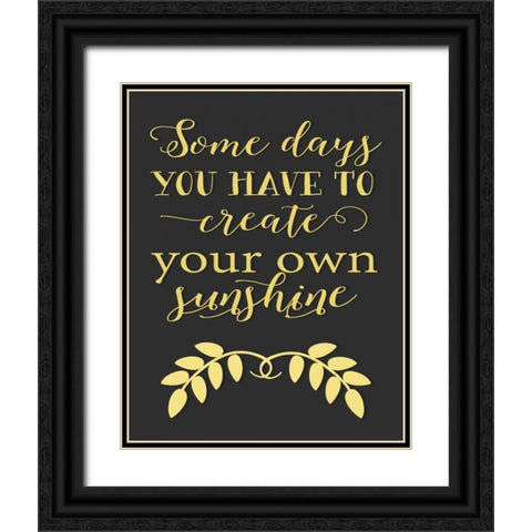 Create Your Own Sunshine Black Ornate Wood Framed Art Print with Double Matting by Moss, Tara