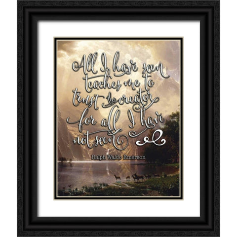 All I Have Seen Black Ornate Wood Framed Art Print with Double Matting by Moss, Tara