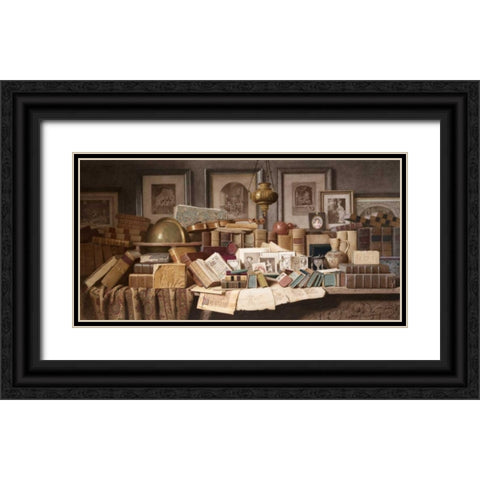A Connoisseurs Corner Black Ornate Wood Framed Art Print with Double Matting by Spiers, Benjamin Walter