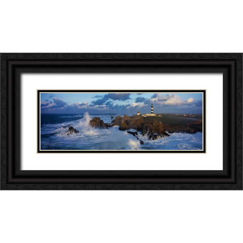 Le Creac h Bretagne Black Ornate Wood Framed Art Print with Double Matting by Guichard, Jean