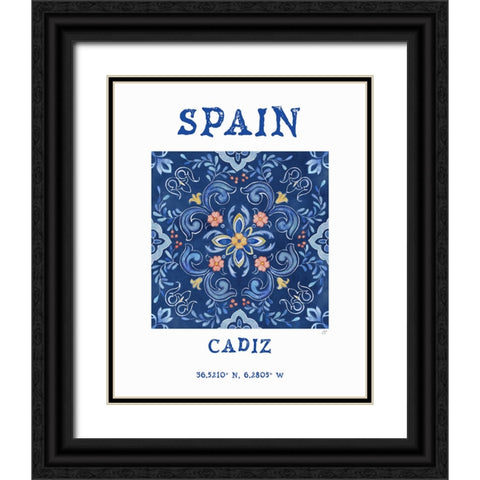 Mediterranean Breezes XVII Black Ornate Wood Framed Art Print with Double Matting by Coulter, Cynthia