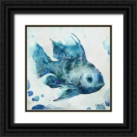 Watercolor Sea Creatures I Black Ornate Wood Framed Art Print with Double Matting by Milan, Vittorio