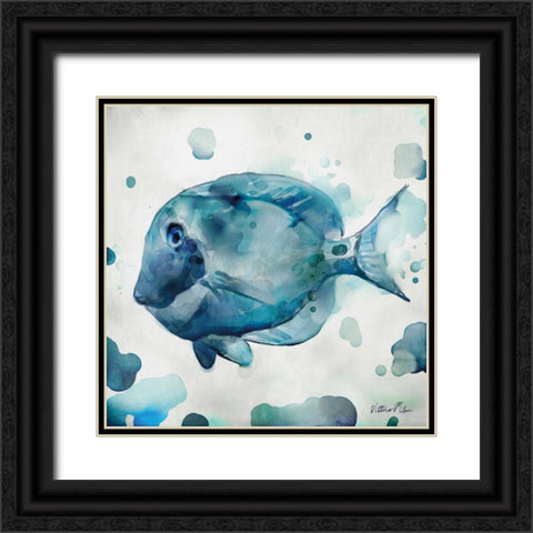 Watercolor Sea Creatures II Black Ornate Wood Framed Art Print with Double Matting by Milan, Vittorio