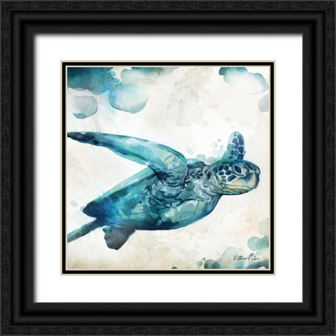 Watercolor Sea Creatures III Black Ornate Wood Framed Art Print with Double Matting by Milan, Vittorio