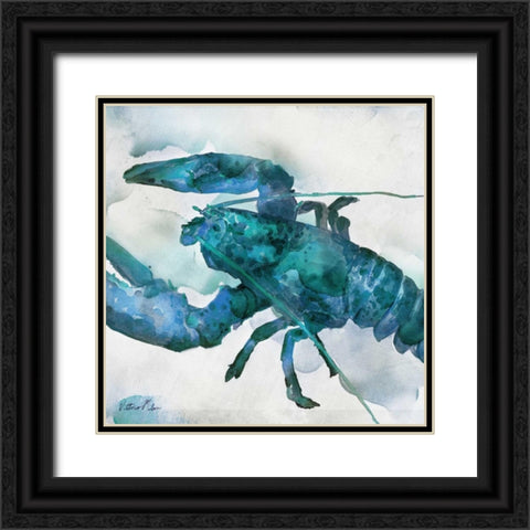 Watercolor Sea Creatures IV Black Ornate Wood Framed Art Print with Double Matting by Milan, Vittorio