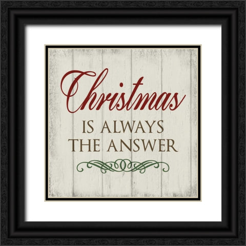 Christmas Peace I Black Ornate Wood Framed Art Print with Double Matting by hartworks