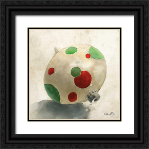 Ornament Trio II Black Ornate Wood Framed Art Print with Double Matting by Milan, Vittorio