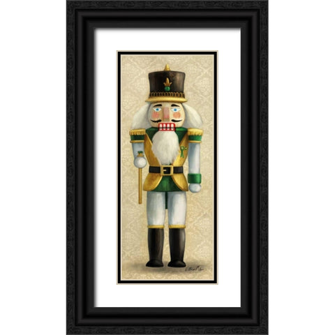 Christmas Nutcracker II Black Ornate Wood Framed Art Print with Double Matting by Milan, Vittorio
