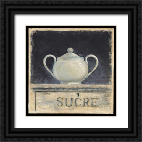 Sucre De Provence Black Ornate Wood Framed Art Print with Double Matting by Fisk, Arnie