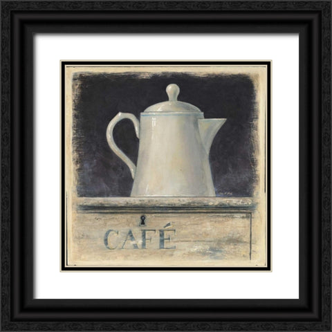 Creme De Provence Black Ornate Wood Framed Art Print with Double Matting by Fisk, Arnie