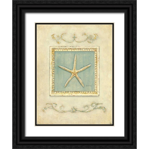 Classic Starfish Black Ornate Wood Framed Art Print with Double Matting by Fisk, Arnie