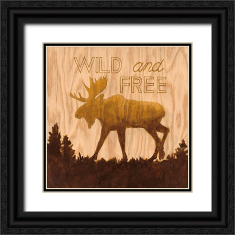 Wild and Free Black Ornate Wood Framed Art Print with Double Matting by Fisk, Arnie