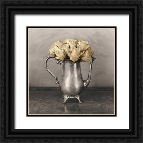 Dix Roses  Black Ornate Wood Framed Art Print with Double Matting by Atria, Cristin