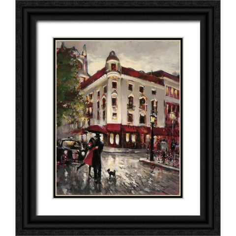 Welcome Embrace Black Ornate Wood Framed Art Print with Double Matting by Heighton, Brent