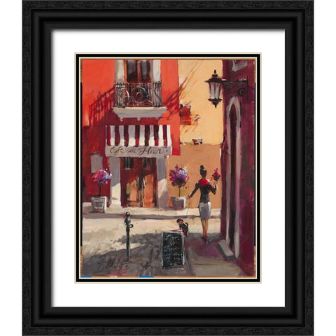 La Bonne Vie Black Ornate Wood Framed Art Print with Double Matting by Heighton, Brent