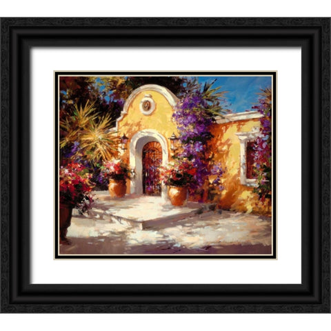 Casa Mia Black Ornate Wood Framed Art Print with Double Matting by Heighton, Brent