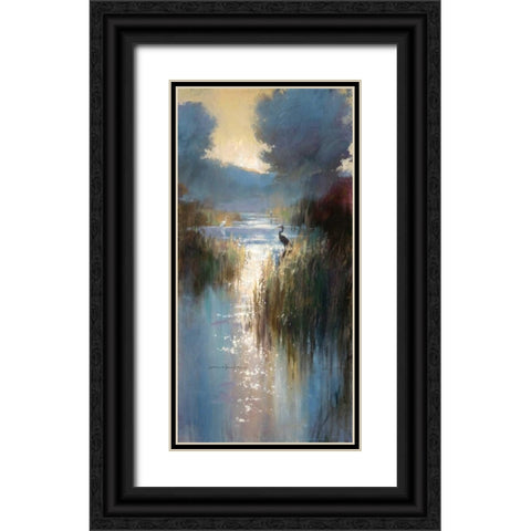 Peaceful Everglades 2 Black Ornate Wood Framed Art Print with Double Matting by Heighton, Brent
