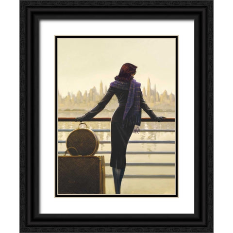 Port of Call Black Ornate Wood Framed Art Print with Double Matting by Lynch, Brent