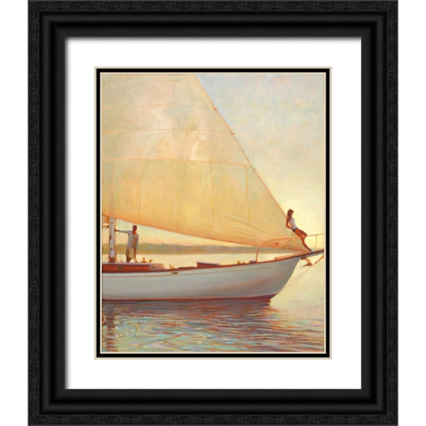 After Glow Black Ornate Wood Framed Art Print with Double Matting by Lynch, Brent