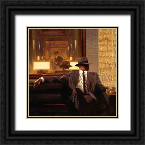 Amber Glow 1 Black Ornate Wood Framed Art Print with Double Matting by Lynch, Brent