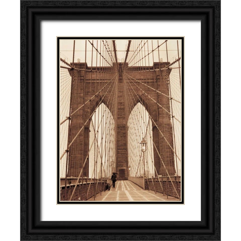 The Promenade Black Ornate Wood Framed Art Print with Double Matting by Gleyzer, Sasha