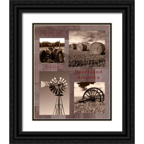 Heartland America Black Ornate Wood Framed Art Print with Double Matting by Appleman, Sam