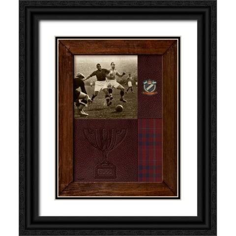 Vintage Match Black Ornate Wood Framed Art Print with Double Matting by Appleman, Sam