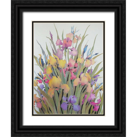 Floral Classico Black Ornate Wood Framed Art Print with Double Matting by Mayskaya, Alisa
