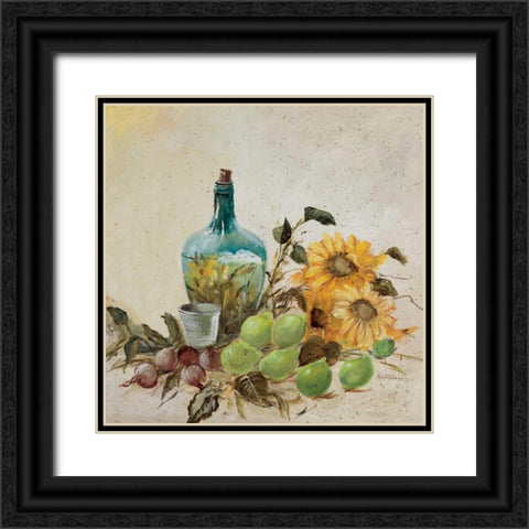 Mediterranean comp. II Black Ornate Wood Framed Art Print with Double Matting by Schottler, Katharina