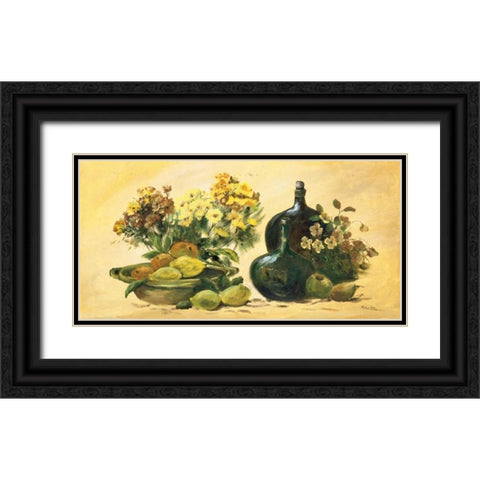Stillife II Black Ornate Wood Framed Art Print with Double Matting by Schottler, Katharina