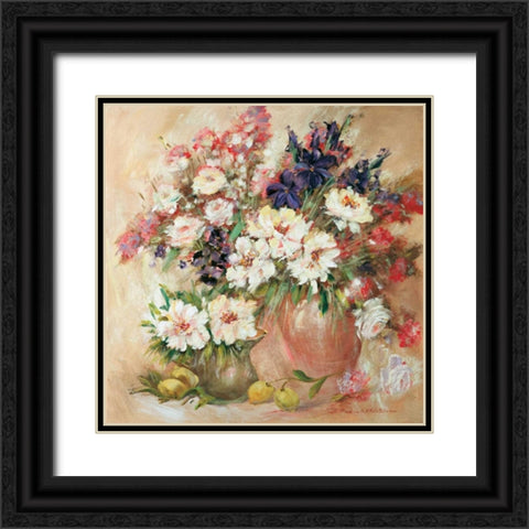 Bouqette classico II Black Ornate Wood Framed Art Print with Double Matting by Schottler, Katharina