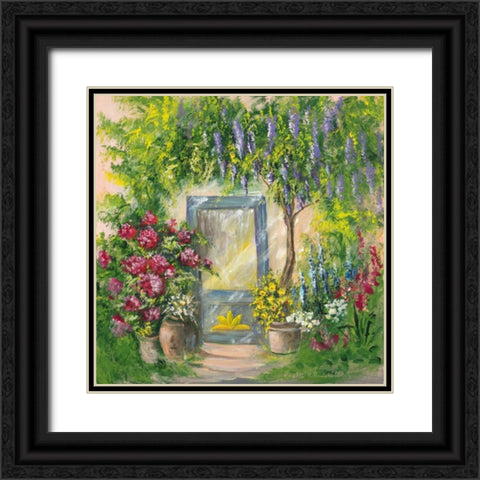 Entrada I Black Ornate Wood Framed Art Print with Double Matting by Schottler, Katharina