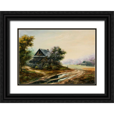 Zabroshunij Danik Black Ornate Wood Framed Art Print with Double Matting by Vlagyislav, Najgyonov