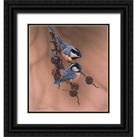 Together Black Ornate Wood Framed Art Print with Double Matting by Weenink, Ruud