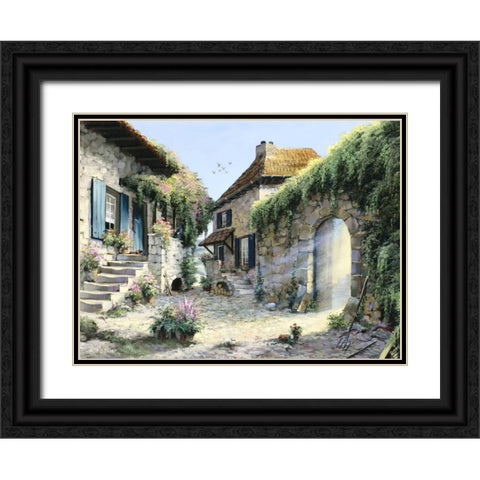 Let the sunshine Black Ornate Wood Framed Art Print with Double Matting by Withaar, Reint