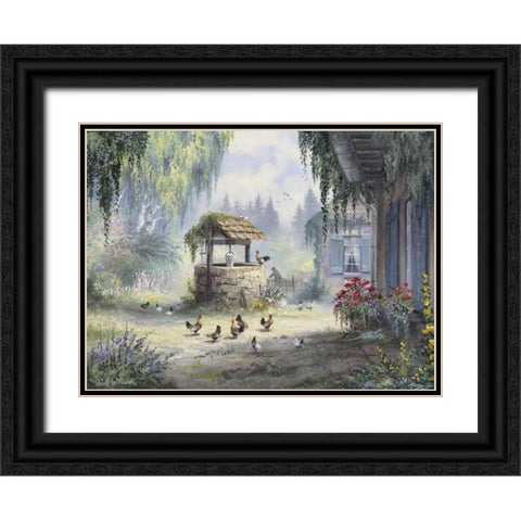 The well Black Ornate Wood Framed Art Print with Double Matting by Withaar, Reint